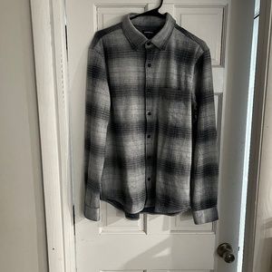Striped Sweater Flannel Shirt